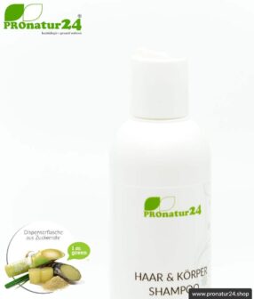 SHAMPOO rose. "Nackt sein" genießen mit allen Sinnen! Haar & Körper Shampoo mit edlem ätherischen Rosenöl. Liebkosendes duschen & baden neu definiert + einem Herz für die Natur. 200 ml Füllmenge.