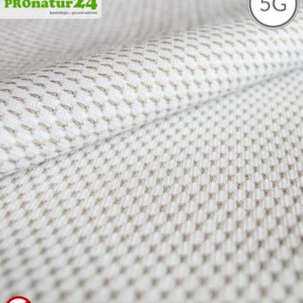 NEW ANTIWAVE Abschirmstoff | weiss | Herstellung abschirmende Bekleidung und Unterbekleidung | >99,9 % Schirmdämpfung Wirkungsgrad (33 dB). 5G ready!
