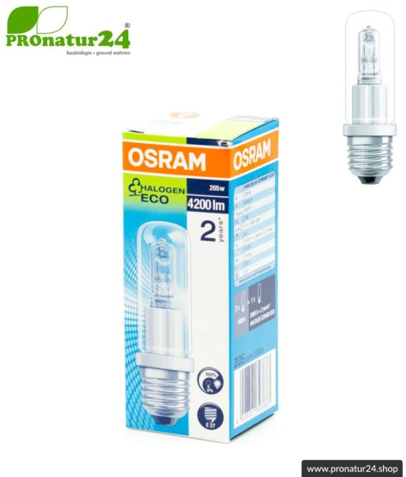 205 Watt Halogen Leuchtmittel HALOLUX CERAM® | Modell 64404 ECO von OSRAM | Extrem hell. Warmweiß. E27.