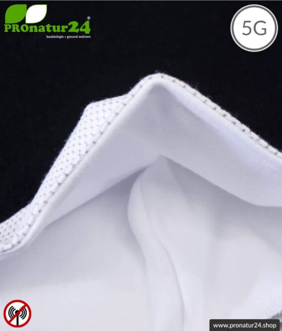 ANTIWAVE Schutz Maske mit Bügel für Mund und Nase | Abschirmstoff mit antibakterieller Wirkung | 4x Maximum in Hygiene, Wirkung, Tragekomfort und Schutz vor Elektrosmog!