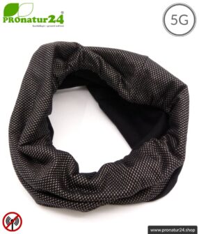 ANTIWAVE abschirmender Schlauchschal Scarf | Schutz vor Elektrosmog HF mit Wirkungsgrad bis 99,9 % (Handy, WLAN, LTE) | 5G ready!