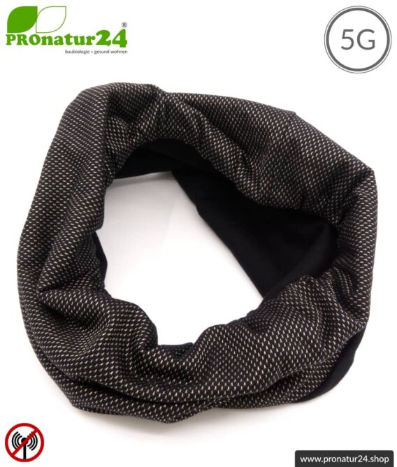 ANTIWAVE abschirmender Schlauchschal Scarf | Schutz vor Elektrosmog HF mit Wirkungsgrad bis 99,9 % (Handy, WLAN, LTE) | 5G ready!
