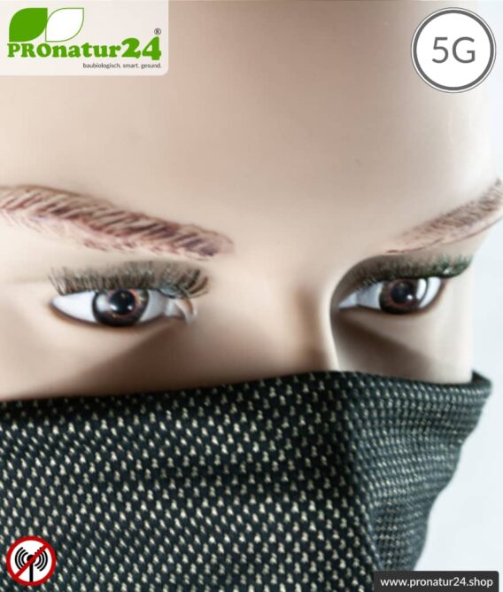 ANTIWAVE abschirmender Schlauchschal Buff | Schutz vor Elektrosmog HF mit Wirkungsgrad über 99,9 % (Handy, WLAN, LTE) | 5G ready!