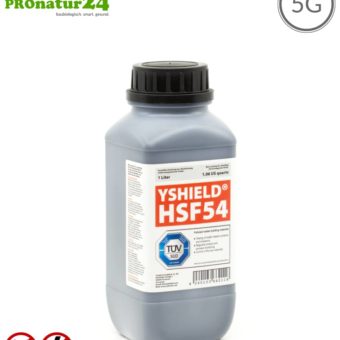 Abschirmfarbe HSF54 | HF Schirmdämpfung gegen Elektrosmog bis zu 90 dB bei 40 GHz | Klassiker von YSHIELD | TÜV SÜD zertifiziert | Effektiv bei 5G!