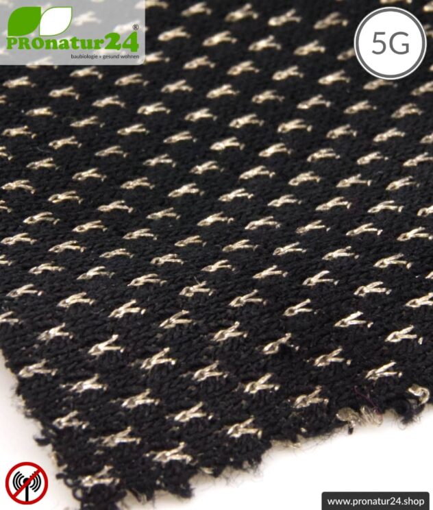 NEW ANTIWAVE Abschirmstoff | schwarz | Herstellung abschirmender Bekleidung und Unterbekleidung | bis 99,9 % Schirmdämpfung Wirkungsgrad (33 dB). 5G ready!