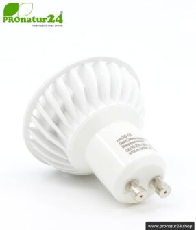 6 Watt LED Vollspektrum Spot 3step | Natur-nah flimmerfreies Licht | Hell wie 35 Watt, 480 Lumen | 5400 Kelvin. GU10 Fassung. Dimmen ohne Dimmer (100%, 50%, 15%).
