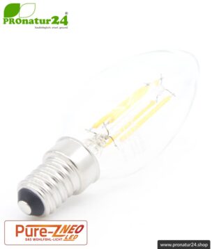 led lampe filament pure z neo e14 kerze 4watt sockel pronatur24 884