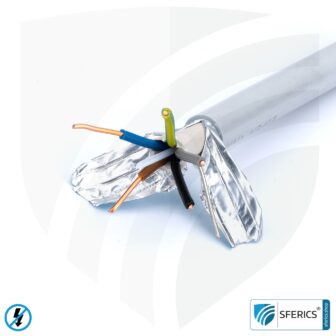 (N)HXMH(St)-J 5x 1,5 mm² geschirmtes Verlegekabel | halogenfrei | weichmacherfrei | Elektrokabel zur Abschirmung elektrischer Wechselfelder NF | 41-4325