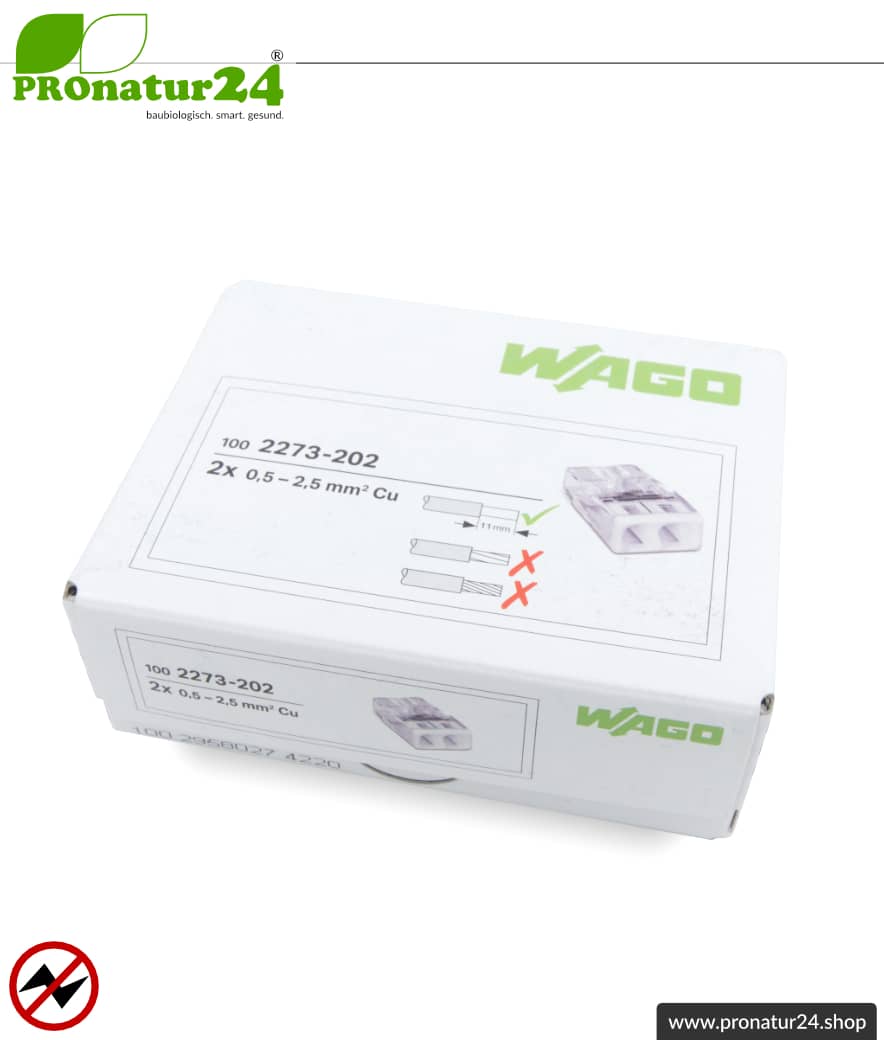 10 WAGO Verbindungsklemmen Compact 2273-202 0,5-2,5mm² 