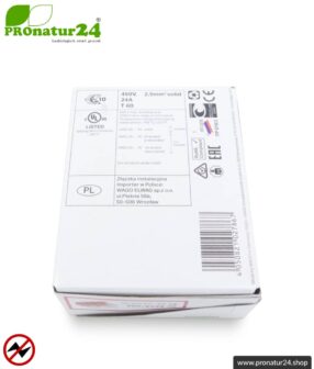 WAGO Compact Steckklemmen bzw. Verbindungsdosenklemmen | Modell 2273-204 | für 4 eindrähtige Leiter | Leiterquerschnitt 0,5 bis 2,5 mm² | 450V / 24 A | 100 Stück pro Packung