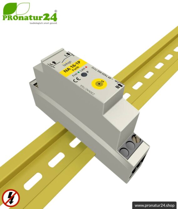Masterschalter Serie | Netzfreischalter NA 16-1P Funk mit dualer Betriebsart | baubiologische Funktechnik nach enOcean Standard | inklusive LED Kontrollleuchte