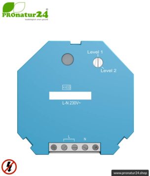 Unterputzrepeater RP-NA16-UP | Repeater zur Montage in Installationsdose | LEVEL 1+2 | Masterschalter Set-Up | baubiologische Funktechnik nach EnOcean Standard