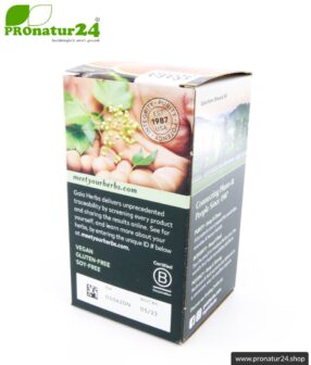 WHOLE BODY SUPPORT von Gaia Herbs | Reishi, Shiitake, Kurkuma und Ingwer für's tägliche Plus an Energie | Pilze, Vitalpilze & Kräuter | 60 Kapseln