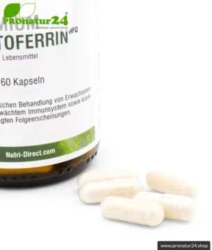 Lactoferrin HFQ Kapseln | 250 mg in höchster Reinheit | Diätetisches Lebensmittel in Premium Qualität