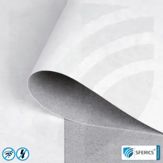Produktmuster Materialien zur Abschirmung | bis zu 3 Materialmuster kostenlos 35 Abschirmtapete ECO P60 | Untertapete | HF Schirmdämpfung gegen Elektrosmog bis zu 60 dB | TÜV SÜD geprüft | 5G ready!
