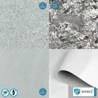 Abschirmtapete ECO P60 | Untertapete | HF Schirmdämpfung gegen Elektrosmog bis zu 60 dB | TÜV SÜD geprüft | 5G ready!