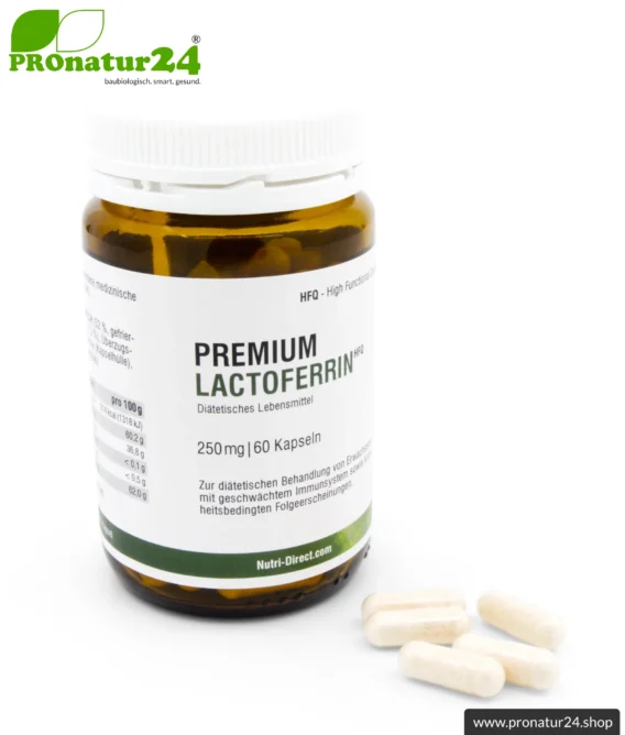 Lactoferrin HFQ Kapseln | 250 mg in höchster Reinheit | Diätetisches Lebensmittel in Premium Qualität
