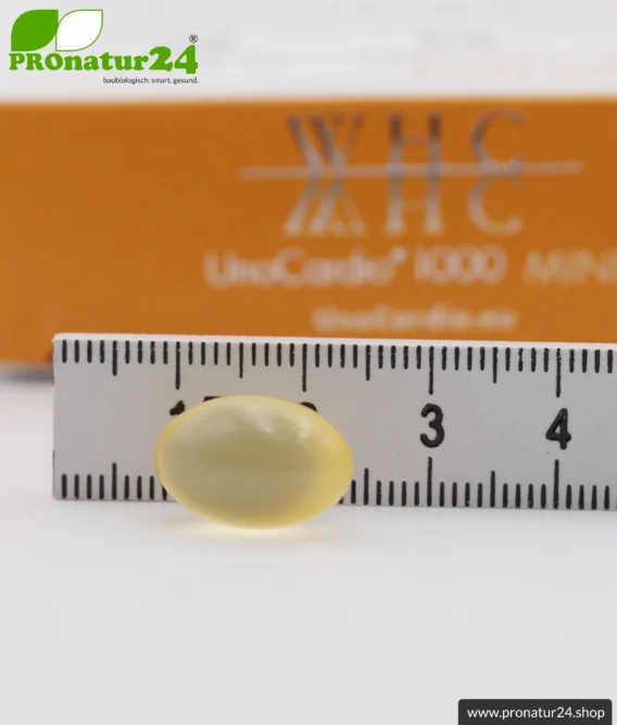 WHC UnoCardio® 1000 MINI + Vitamin D | OMEGA-3 Fettsäuren | 30 Weichkapseln