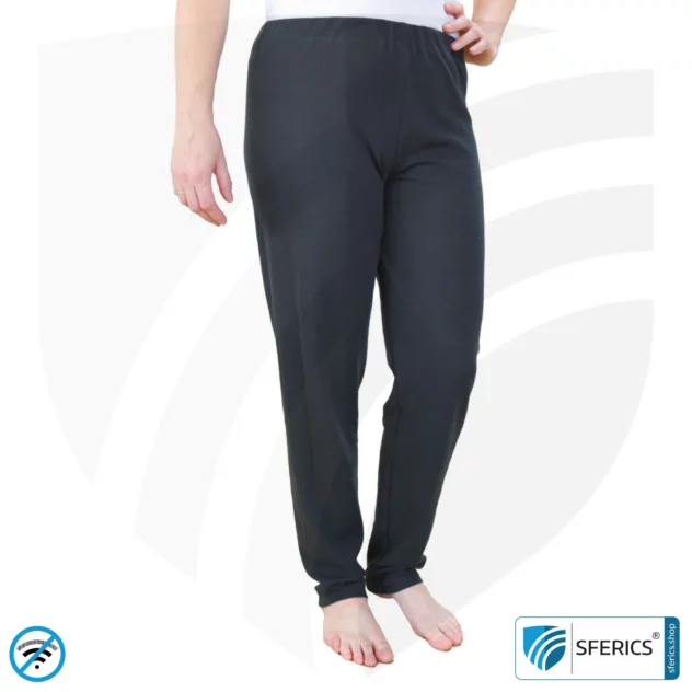 Abschirmende Unterhose, schwarz | Schutz bis 40 dB vor HF Elektrosmog (Handy, WLAN, LTE) | strapazierfähig, aus Black-Jersey Abschirmstoff | 5G ready!