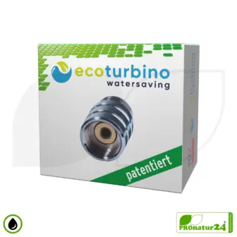 Wasserspar Duschadapter | Duschwasser sparen und Energie (Strom) sparen | bis zu 40% Kosten reduzieren beim Duschen + Duschkopf entleeren | 4 Farben | ecoturbino® ET10L 10 ecoturbino® ET10L Wasserspar Duschadapter | Wasser sparen und Energie (Strom) sparen | bis zu 40% Kosten reduzieren beim Duschen + Duschkopf entleeren