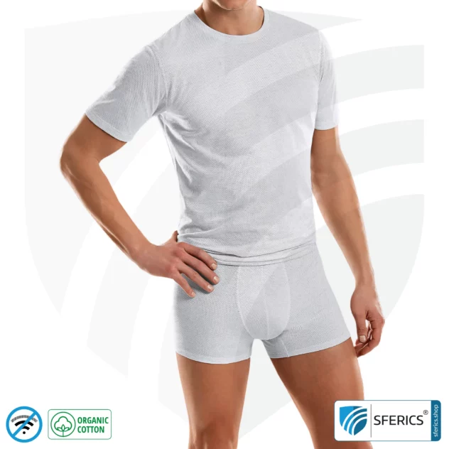 Abschirmende ANTIWAVE Unterbekleidung für Herren | Schutz bis zu 30 dB vor HF Elektrosmog (Handy, WLAN, LTE) | Ideal für elektrosensible Menschen