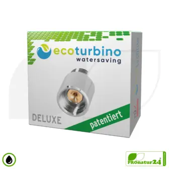 ecoturbino® DELUXE ET10L Wasserspar Dusche Adapter | Wasser sparen und Energie (Strom) sparen | bis zu 40% Kosten reduzieren beim Duschen + Duschkopf entleeren 9 ecoturbino® DELUXE ET10L Wasserspar Dusche Adapter | Wasser sparen und Energie (Strom) sparen | bis zu 40% Kosten reduzieren beim Duschen + Duschkopf entleeren