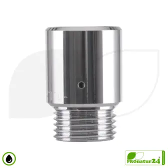 ecoturbino® DELUXE ET10L Wasserspar Dusche Adapter | Wasser sparen und Energie (Strom) sparen | bis zu 40% Kosten reduzieren beim Duschen + Duschkopf entleeren 7 ecoturbino® ET10L Wasserspar Duschadapter DELUXE | Wasser sparen und Energie (Strom) sparen | bis zu 40% Kosten reduzieren beim Duschen + Duschkopf entleeren | silber