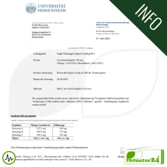 Lactoferrin 330 von HFQ | 40 Kapseln mit jeweils 330 mg in höchster Reinheit | Pure Premium - reines Lactoferrin 11 Lactoferrin HFQ HEALTH Kapseln | 330 mg in höchster Reinheit | Pure Premium | Diätetisches Lebensmittel in Premium Qualität