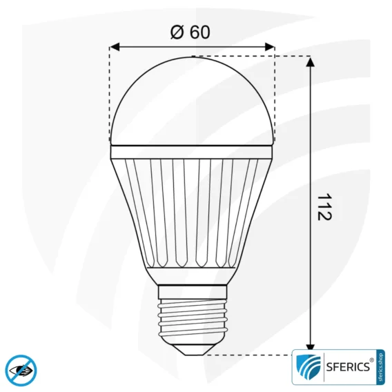 8 Watt LED Vollspektrum, dimmbar (TRIAC) | Hell wie 60 Watt, 560 Lumen | CRI 97 | flimmerfrei | Tageslicht | E27 | Business Qualität
