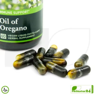 OIL OF OREGANO von Gaia Herbs | Power-Pflanze für die natürliche Widerstandsfähigkeit | Verdauung | Vitalität | Wohlbefinden | 60 Kapseln