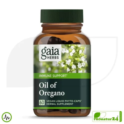 OIL OF OREGANO von Gaia Herbs | Power-Pflanze für die natürliche Widerstandsfähigkeit | Verdauung | Vitalität | Wohlbefinden | 60 Kapseln
