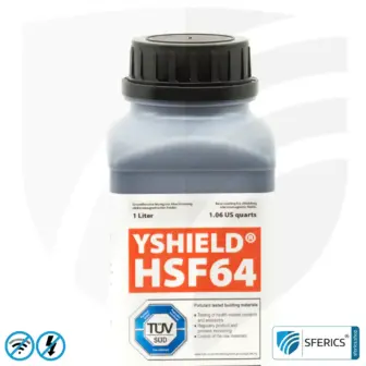 Abschirmfarbe HSF64 | HF Schirmdämpfung gegen Elektrosmog bis zu 93 dB bei 40 GHz | Ohne Konservierungsmittel » ideal für Allergiker | TÜV SÜD zertifiziert | Effektiv bei 5G! 13 Abschirmfarbe HSF64 | HF Schirmdämpfung gegen Elektrosmog bis zu 93 dB bei 40 GHz | Ohne Konservierungsmittel » ideal für Allergiker | TÜV SÜD zertifiziert | Effektiv bei 5G!