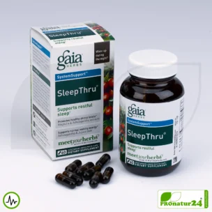 SLEEPTHRU von gaia HERBS | für erholsame Nächte | 60 Kapseln