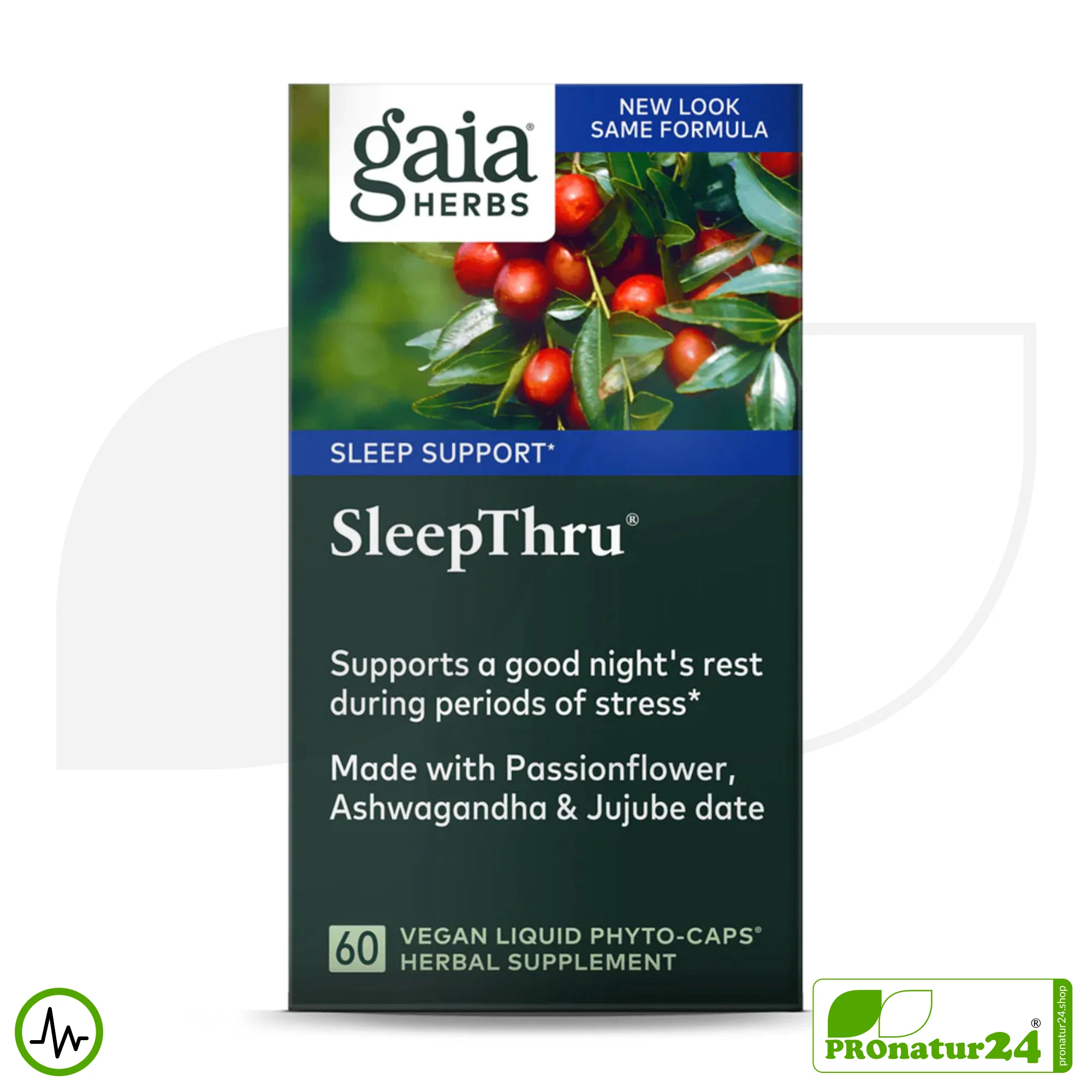 SLEEPTHRU von gaia HERBS | für erholsame Nächte | 60 Kapseln