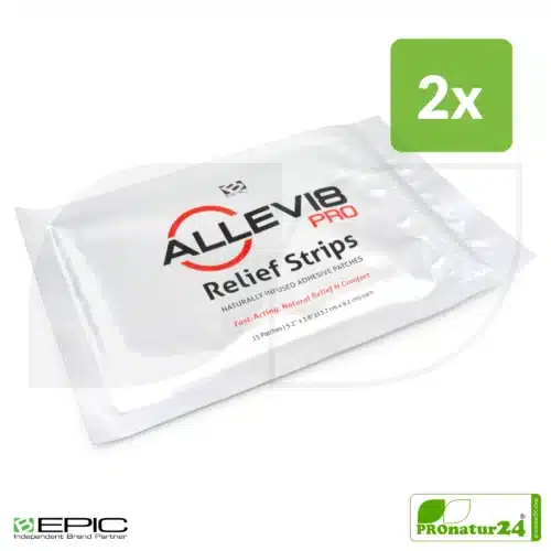 ALLEVI8 PRO | 30 Stück | 2 Packungen mit jeweils 15 Pflaster im Spar SET | ORIGINAL Tape nach dem Erfinder Dr. Minsoo Kim, BEPIC