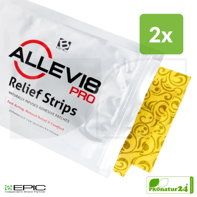 ALLEVI8 PRO | 30 Stück | 2 Packungen mit jeweils 15 Pflaster im Spar SET | ORIGINAL Tape nach dem Erfinder Dr. Minsoo Kim, BEPIC