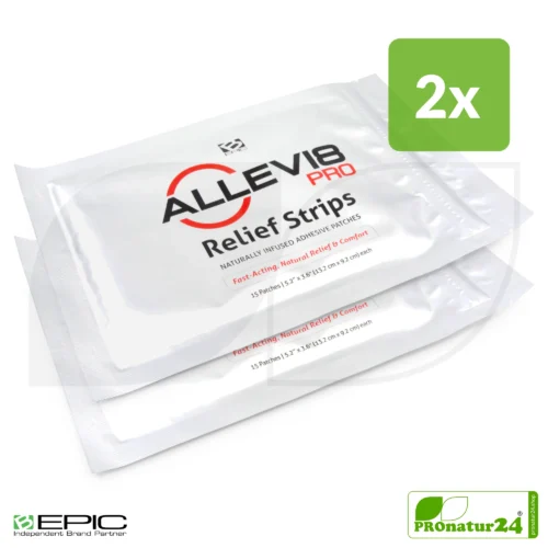 ALLEVI8 PRO | 30 Stück | 2 Packungen mit jeweils 15 Pflaster im Spar SET | ORIGINAL Tape nach dem Erfinder Dr. Minsoo Kim / BEPIC