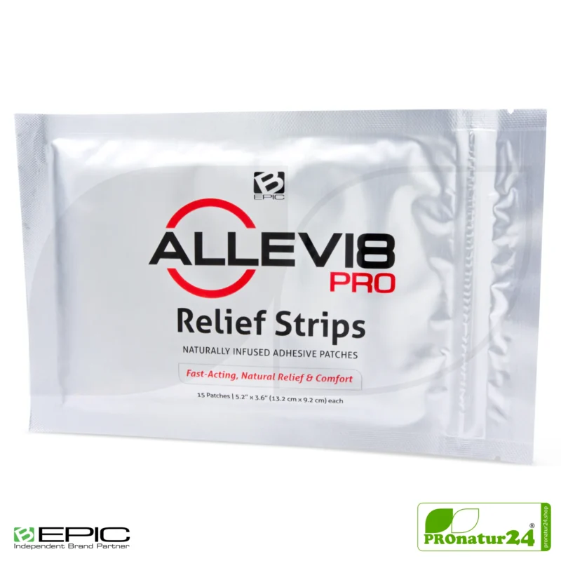 ALLEVI8 PRO | 15 Stück Energiepflaster pro Packung | +1 Stück GRATIS zum Testen pro Bestellung | ORIGINAL Tape nach dem gleichen Patent (wie bisher) - vom Erfinder Dr. Minsoo Kim, Korea / B-EPIC