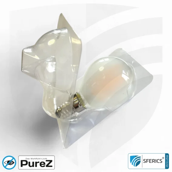 4 Watt LED Filament Pure-Z NEO | Hell wie 38 Watt, 400 Lumen | CRI 97 | flimmerfrei | warmweiß | E14