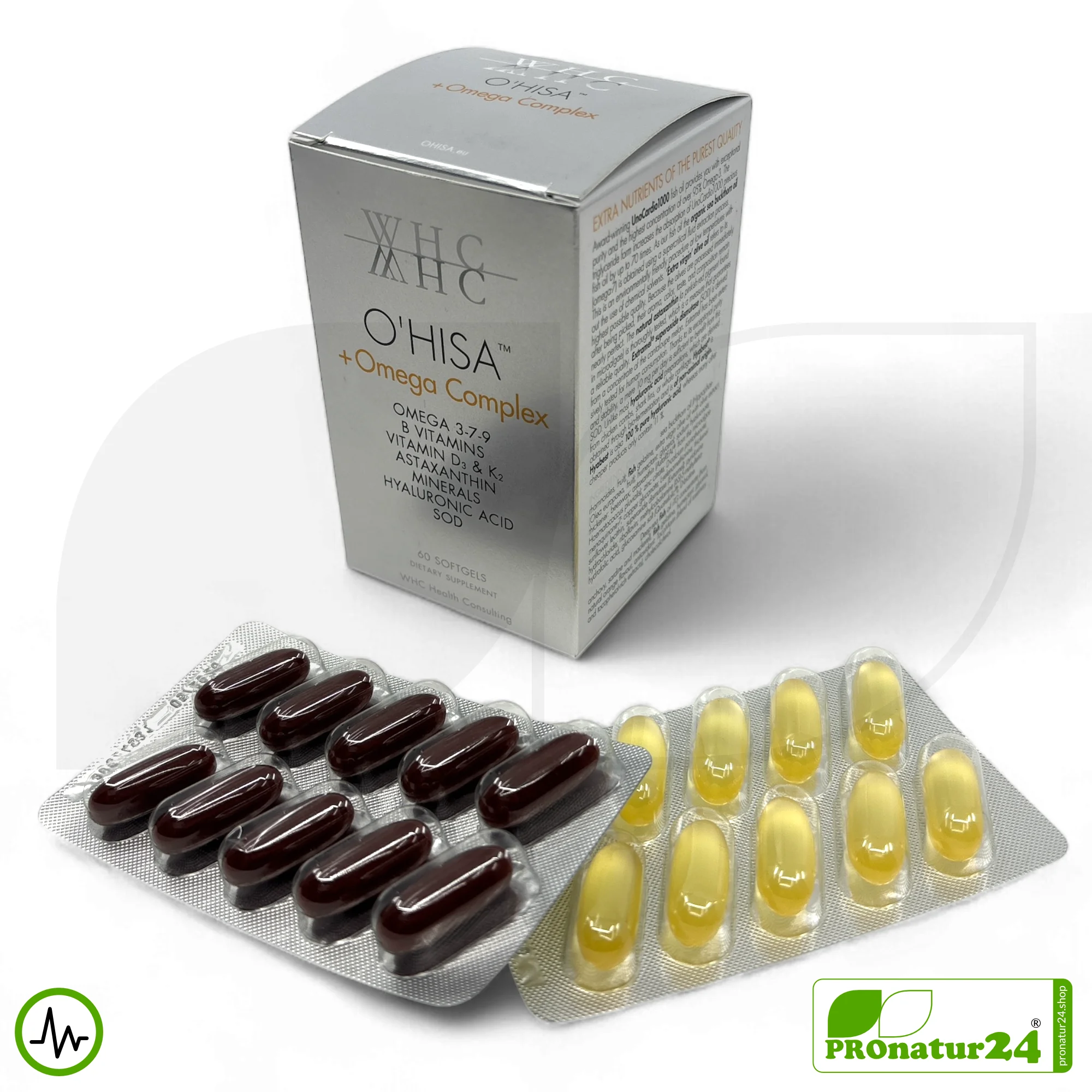 WHC O'HISA ™️ + Omega Complex | Omega-3-Fettsäuren, Vitamine, Mineralstoffe, u.v.m.