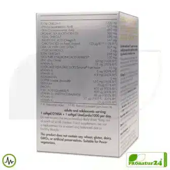 WHC O'HISA + Omega Complex | Omega-3 Fettsäuren, Vitamine, Mineralstoffe, Hyaluronsäure, ... | 60 Softgelkapseln (30+30) 8 WHC O'HISA ™️ + Omega Complex | Omega-3-Fettsäuren, Vitamine, Mineralstoffe, u.v.m.