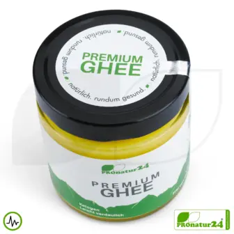 PREMIUM GHEE im GLAS | Ayurvedisches Butterschmalz, zu 100% aus Heumilch (zertifizierte Weidehaltung AT) | von Hand abgefüllt | perfekt für Low Carb und Ketogene Ernährung 18 PREMIUM GHEE | Ayurvedisches Butterschmalz, zu 100% aus Heumilch (zertifizierte Weidehaltung AT) | von Hand abgefüllt im Glas | perfekt für Low Carb und Ketogene Ernährung