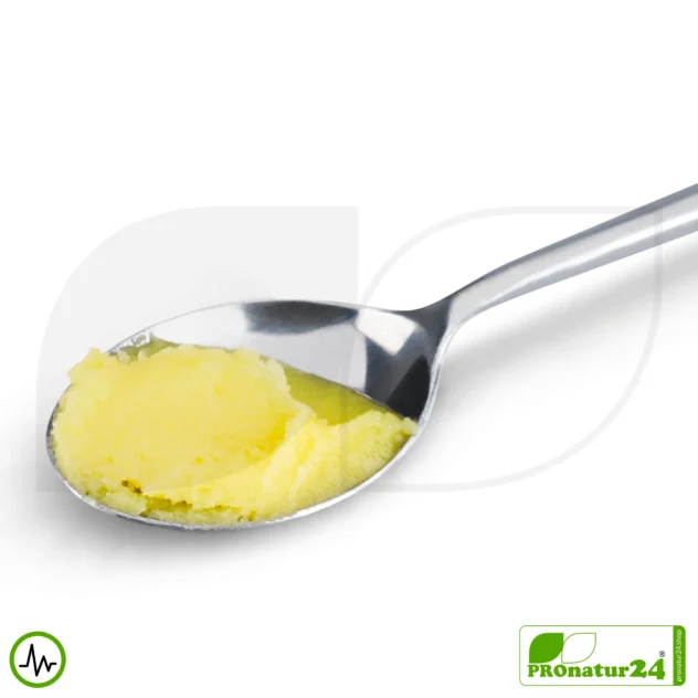 PREMIUM GHEE | Ayurvedisches Butterschmalz, zu 100% aus Heumilch (zertifizierte Weidehaltung AT) | von Hand abgefüllt im Glas | perfekt für Low Carb und Ketogene Ernährung