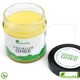 PREMIUM GHEE im GLAS | Ayurvedisches Butterschmalz, zu 100% aus Heumilch (zertifizierte Weidehaltung AT) | von Hand abgefüllt | perfekt für Low Carb und Ketogene Ernährung 13 PREMIUM GHEE | Ayurvedisches Butterschmalz, zu 100% aus Heumilch (zertifizierte Weidehaltung AT) | von Hand abgefüllt im Glas | perfekt für Low Carb und Ketogene Ernährung