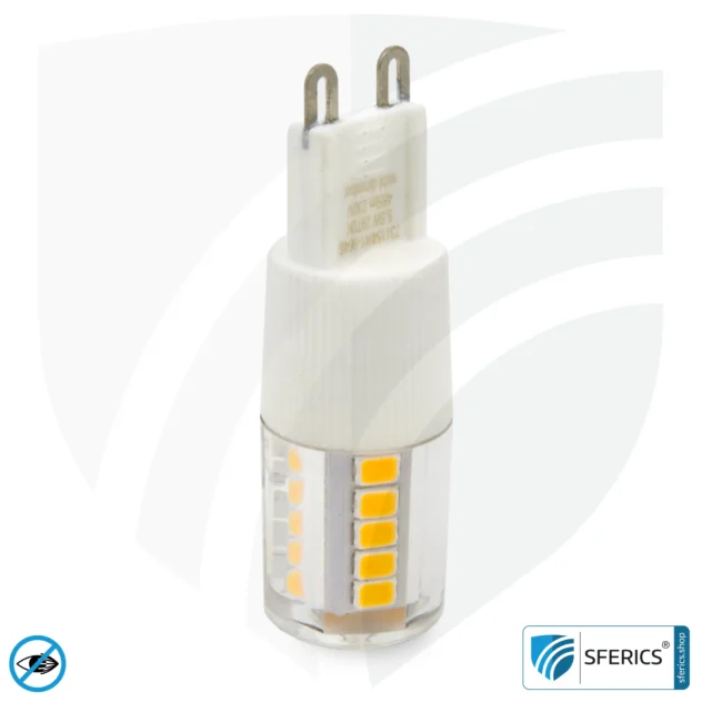 5,5 Watt LED G9 | Hell wie 41 Watt, 485 Lumen | CRI 95 | flimmerfrei | warmweiß | Alternative zu Hochvolt Halogen G9