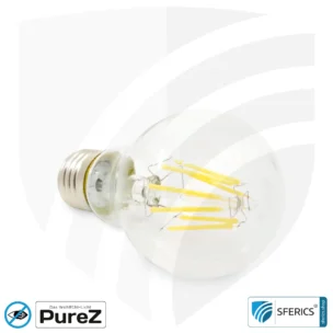 6,4 Watt LED Filament Pure-Z NEO | Hell wie 55 Watt, 650 Lumen | CRI 97 | flimmerfrei | warmweiß | E27. klar.
