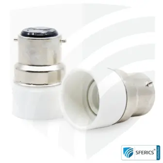 Universal Adapter Leuchtmittel | E14 Leuchtmittel auf B22 Bajonett Sockel