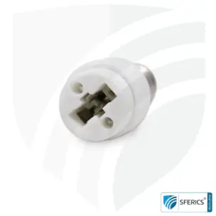 Universaler Adapter G9 Sockel auf E14 Fassung (Schraubengewinde) 8 Universaler Adapter G9 Sockel auf E14 Fassung (Schraubengewinde)