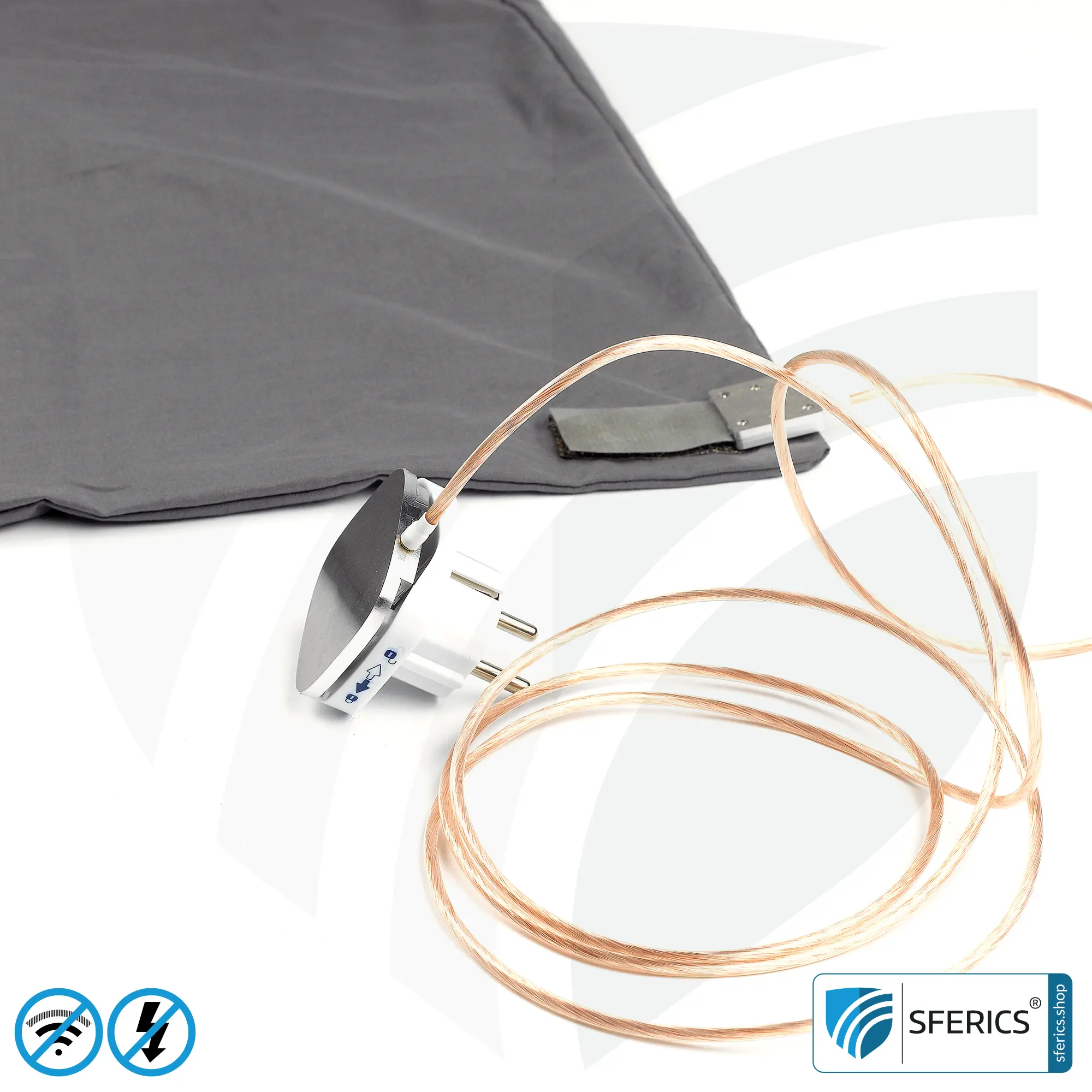 Abschirmende Bettwäsche | mobiler Strahlenschutz gegen WLAN, Handy, LTE, 5G, ... mit Wirkungsgrad über 99,99 % (42 dB) | NF erdbar 6 Abschirmende Bettwäsche | mobiler Strahlenschutz gegen WLAN, Handy, LTE, 5G, ... mit Wirkungsgrad über 99,99 % (42 dB) | NF erdbar