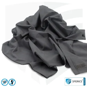 Abschirmende Decke | Mobiler Strahlenschutz gegen WLAN, Handy, LTE, 5G, ... mit Wirkungsgrad über 99,99 % (42 dB) | NF erdbar